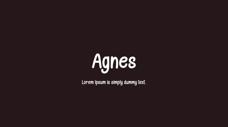 Agnes Font Family