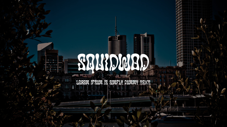 Squidwod Font