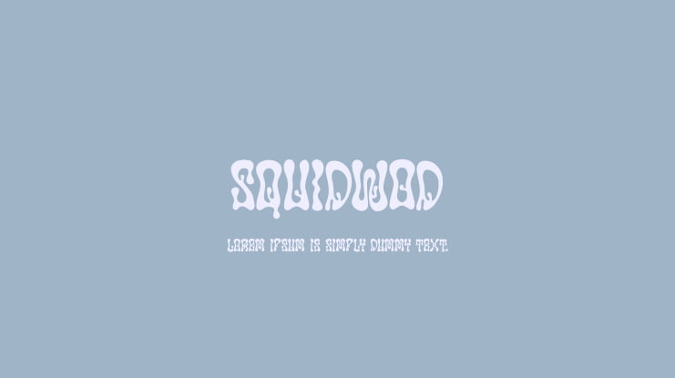 Squidwod Font