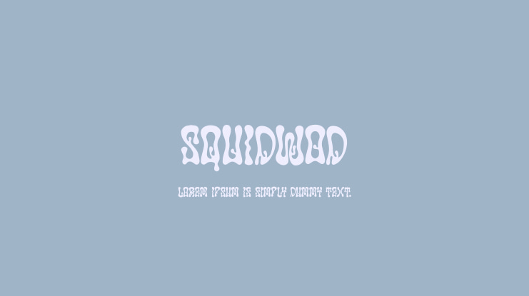 Squidwod Font