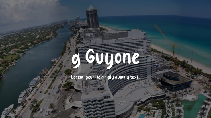 g Guyone Font