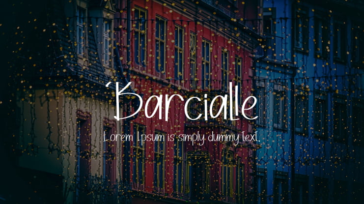 Barcialle Font