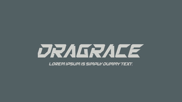 Dragrace Font