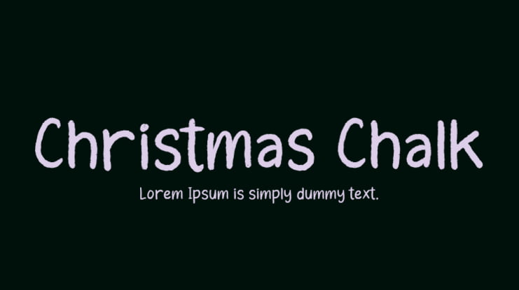 Christmas Chalk Font