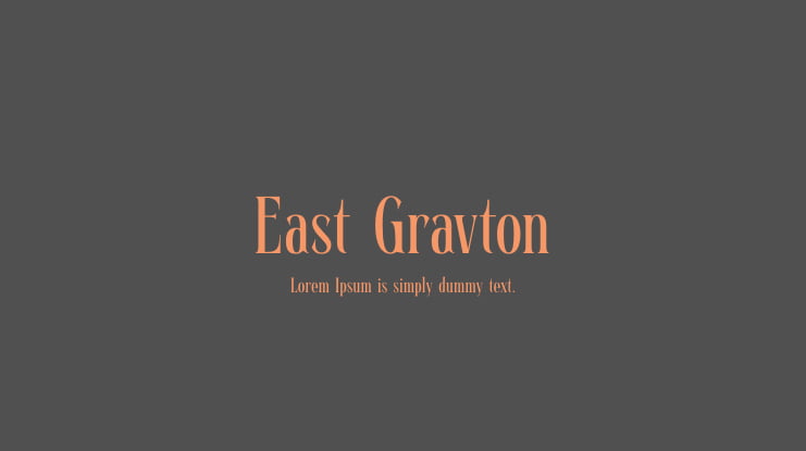 East Gravton Font