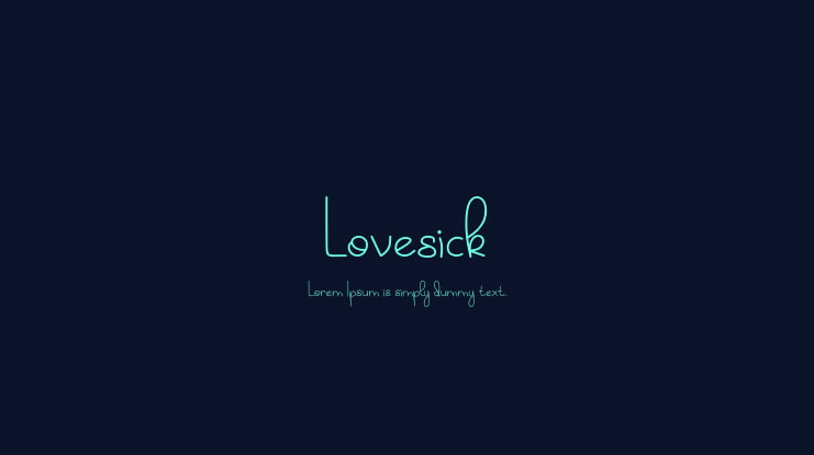 Lovesick Font Family