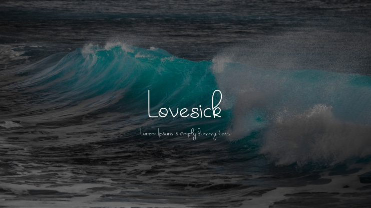 Lovesick Font Family