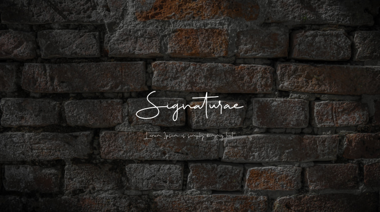 Signaturae Font