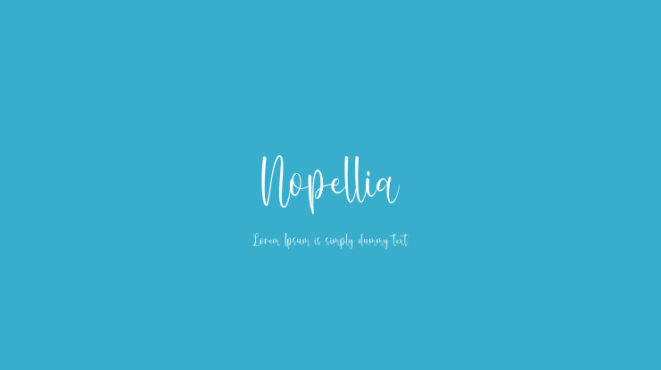 Nopellia Font