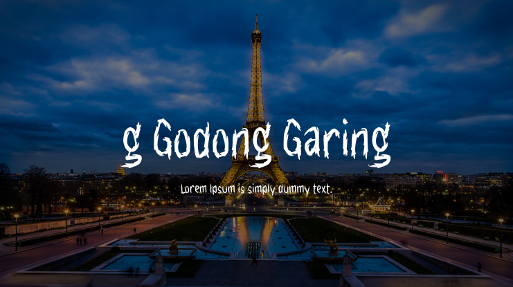 g Godong Garing Font