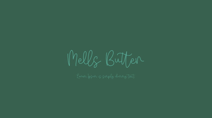 Mells Butter Font