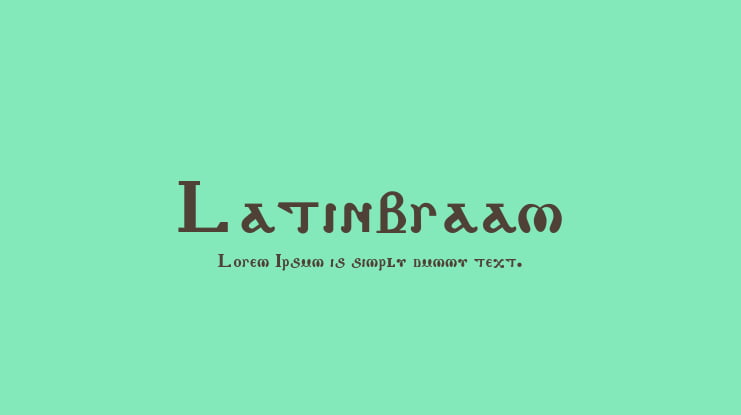 Latinbraam Font