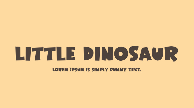 Little Dinosaur Font