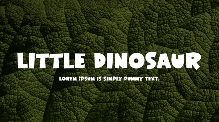 Little Dinosaur Font