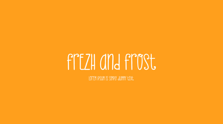 Frezh And Frost Font
