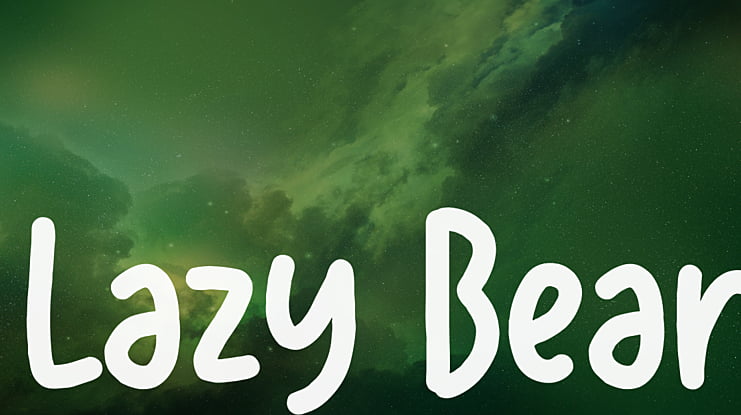 Lazy Bear Font