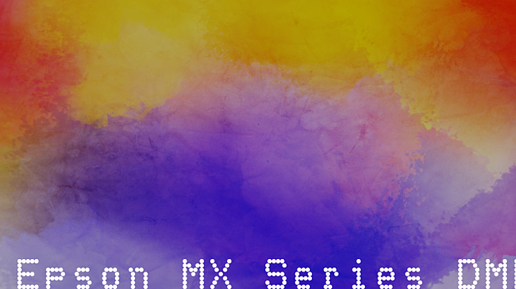 Epson MX Series DMP Font
