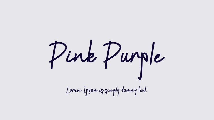 Pink Purple Font