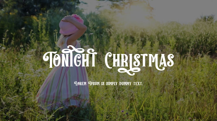 Tonight Christmas Font