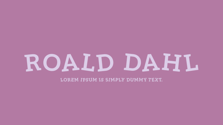 Roald Dahl Font