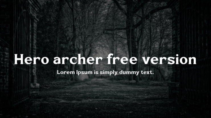 Hero archer free version Font