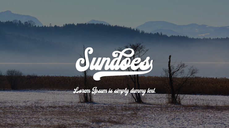Sundoes Font