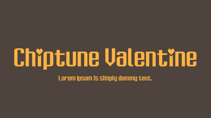 Chiptune Valentine Font