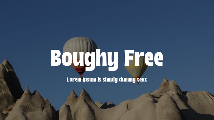 Boughy Free Font
