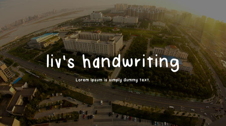 liv's handwriting Font