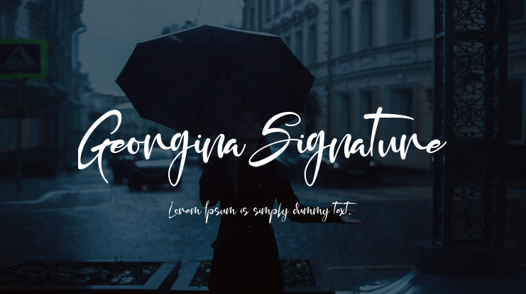 Georgina Signature Font