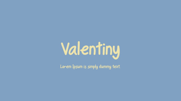 Valentiny Font