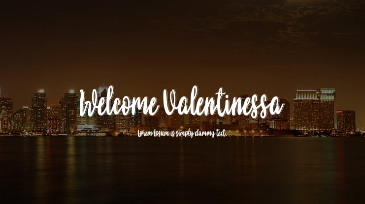 Welcome Valentinessa Font
