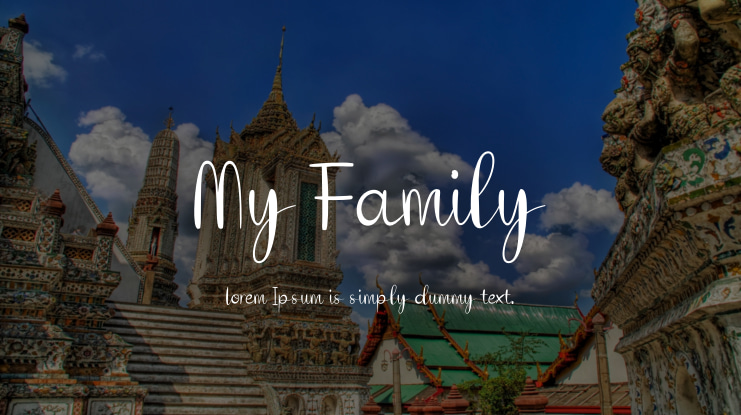 My Family Font