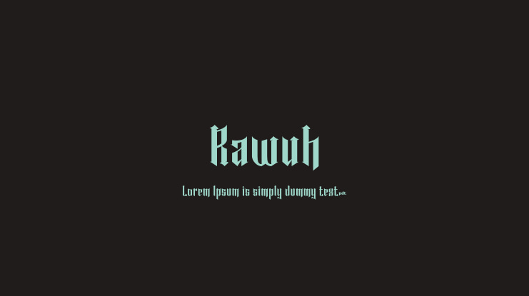 Rawuh Font