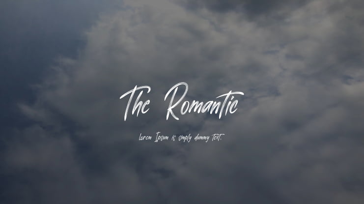 The Romantic Font