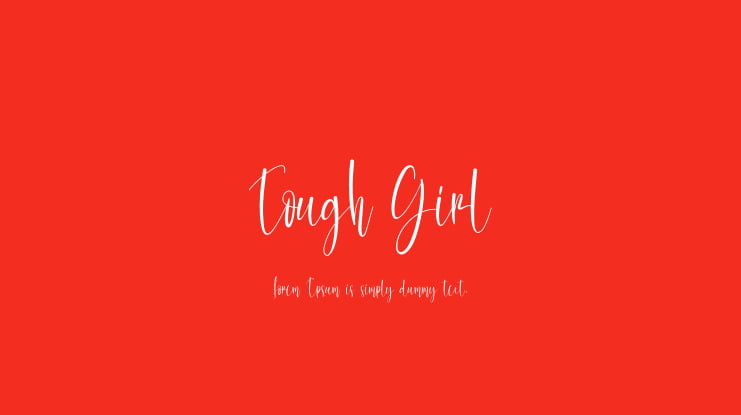 Tough Girl Font