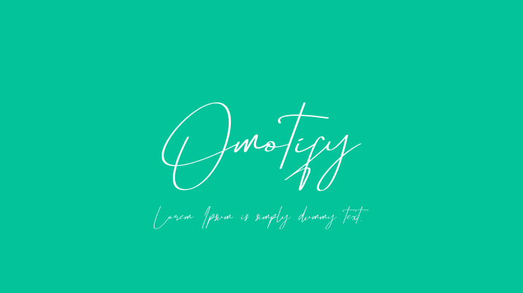 Omotify Font