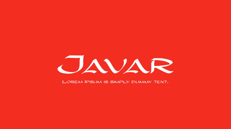 Javar Font