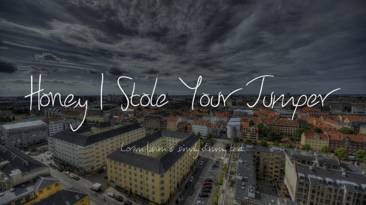 Honey I Stole Your Jumper Font