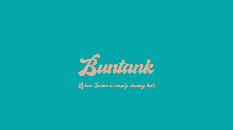 Buntank Font