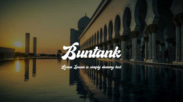 Buntank Font