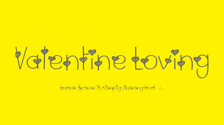 Valentine Loving Font