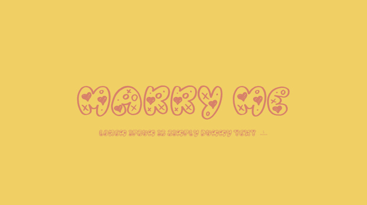 Marry Me Font