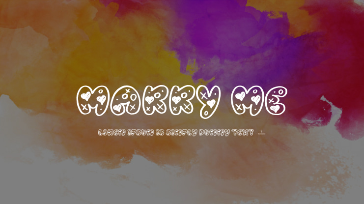 Marry Me Font