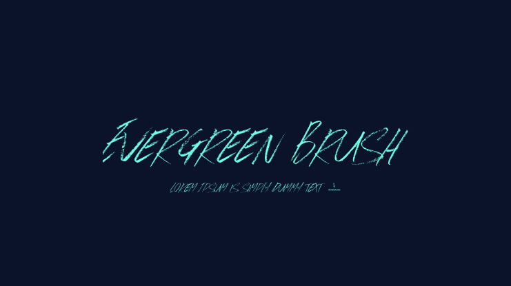 Evergreen Brush Font