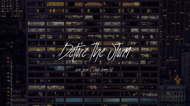 Before the Storm Font