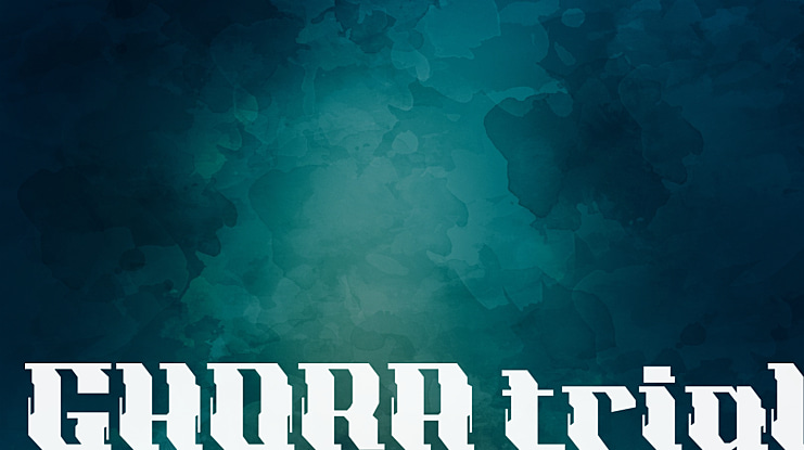GHORA trial Font