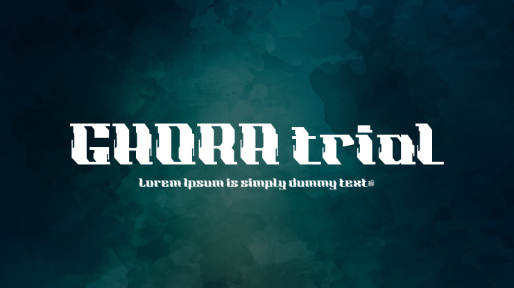 GHORA trial Font