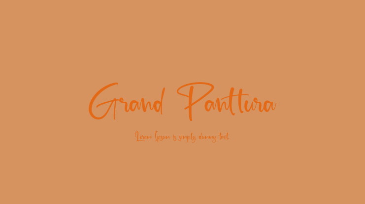 Grand Panttura Font