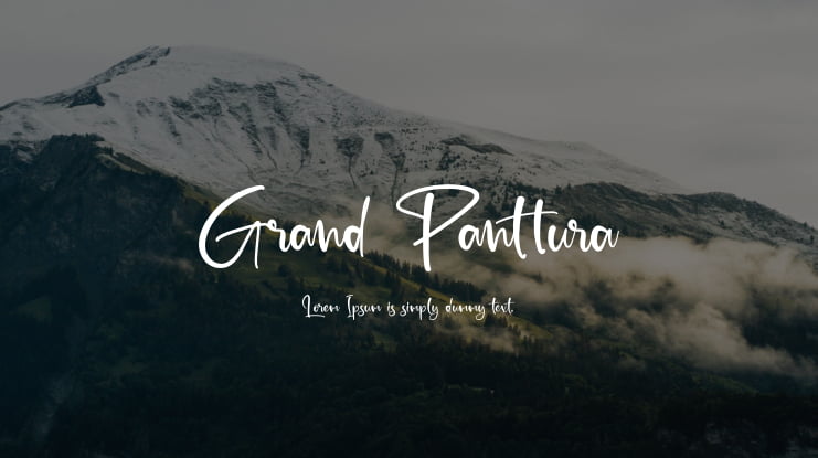 Grand Panttura Font